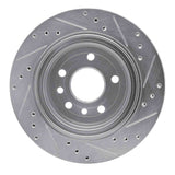 R1 Concepts 2001-2001 Cadillac Catera Rear Left Drilled & Slotted Silver Brake Rotor by R1 Concepts 631-46002L