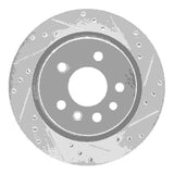 R1 Concepts 2001-2001 Cadillac Catera Rear Right Drilled & Slotted Silver Brake Rotor by R1 Concepts 631-46002R