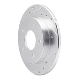 R1 Concepts 1986-1992 Buick Reatta Rear Left Drilled & Slotted Silver Brake Rotor