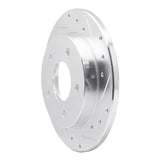 R1 Concepts 1986-1992 Buick Riviera Rear Right Drilled & Slotted Silver Brake Rotor