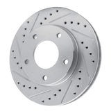 R1 Concepts 1969-1978 Cadillac Eldorado Rear Left/Front Left Drilled & Slotted Silver Brake Rotor by R1 Concepts 631-46004L