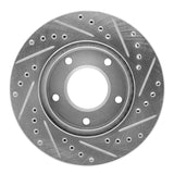 R1 Concepts 1969-1978 Cadillac Eldorado Rear Left/Front Left Drilled & Slotted Silver Brake Rotor by R1 Concepts 631-46004L