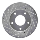 R1 Concepts 1969-1978 Cadillac Eldorado Rear Left/Front Left Drilled & Slotted Silver Brake Rotor by R1 Concepts 631-46004L