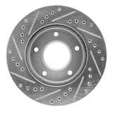 R1 Concepts 1969-1978 Cadillac Eldorado Rear Right/Front Right Drilled & Slotted Silver Brake Rotor by R1 Concepts 631-46004R