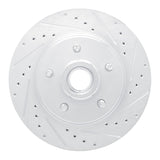 R1 Concepts 1967-1972 Cadillac Commercial Chassis Front Right Drilled & Slotted Silver Brake Rotor by R1 Concepts 631-46005R