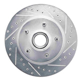 R1 Concepts 1990-1990 Cadillac BROUGHAM Front Right Drilled & Slotted Silver Brake Rotor by R1 Concepts 631-46006R
