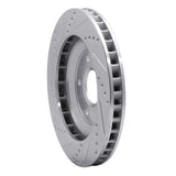 R1 Concepts 1997-9 Cadillac XLR Left Front Drilled & Slotted Silver Brake Rotor by R1 Concepts 631-46007D