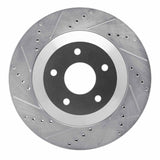 R1 Concepts 1997-9 Cadillac XLR Right Front Drilled & Slotted Silver Brake Rotor by R1 Concepts 631-46008D