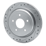 R1 Concepts 1997-2013 Cadillac XLR Rear Left Drilled & Slotted Silver Brake Rotor by R1 Concepts 631-46009L