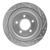 R1 Concepts 1997-2013 Cadillac XLR Rear Left Drilled & Slotted Silver Brake Rotor by R1 Concepts 631-46009L