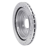 R1 Concepts 1997-2013 Cadillac XLR Rear Right Drilled & Slotted Silver Brake Rotor by R1 Concepts 631-46009R