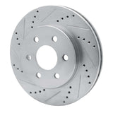 R1 Concepts 1998-1999 Cadillac DeVille Front Left Drilled & Slotted Silver Brake Rotor by R1 Concepts 631-46010L