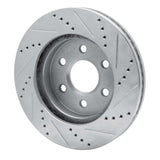 R1 Concepts 1998-1999 Cadillac DeVille Front Left Drilled & Slotted Silver Brake Rotor by R1 Concepts 631-46010L
