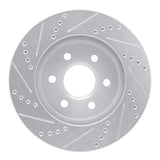 R1 Concepts 1998-1999 Cadillac DeVille Front Right Drilled & Slotted Silver Brake Rotor by R1 Concepts 631-46010R