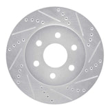 R1 Concepts 1998-1999 Cadillac DeVille Front Right Drilled & Slotted Silver Brake Rotor by R1 Concepts 631-46010R