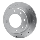 R1 Concepts 2000-2011 Cadillac DTS Rear Left Drilled & Slotted Silver Brake Rotor by R1 Concepts 631-46011L