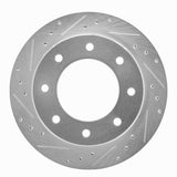 R1 Concepts 2000-2011 Cadillac DTS Rear Left Drilled & Slotted Silver Brake Rotor by R1 Concepts 631-46011L