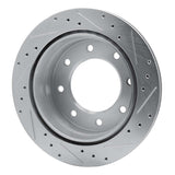 R1 Concepts 2000-2011 Cadillac DTS Rear Left Drilled & Slotted Silver Brake Rotor by R1 Concepts 631-46011L