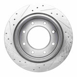R1 Concepts 2000-2011 Cadillac DTS Rear Right Drilled & Slotted Silver Brake Rotor by R1 Concepts 631-46011R