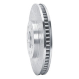 Dynamic Friction 2003-2007 Cadillac CTS Front Right Drilled & Slotted Silver Brake Rotor by Dynamic Friction Company 631-46012R