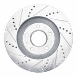 Dynamic Friction 2003-2007 Cadillac CTS Front Right Drilled & Slotted Silver Brake Rotor by Dynamic Friction Company 631-46012R