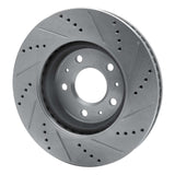 Dynamic Friction 2003-2008 Cadillac Seville Front Left Drilled & Slotted Silver Brake Rotor by Dynamic Friction Company 631-46013L