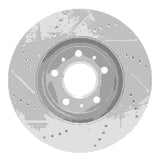 Dynamic Friction 2003-2008 Cadillac CTS Front Right Drilled & Slotted Silver Brake Rotor by Dynamic Friction Company 631-46013R