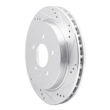 Dynamic Friction 2003-2011 Cadillac STS Rear Right Drilled & Slotted Silver Brake Rotor by Dynamic Friction Company 631-46014R