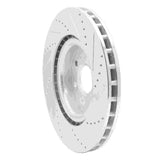 Dynamic Friction 2004-2011 Cadillac CTS Front Left Drilled & Slotted Silver Brake Rotor by Dynamic Friction Company 631-46015L