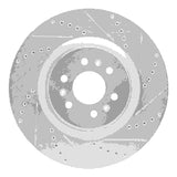 Dynamic Friction 2004-2011 Cadillac CTS Front Right Drilled & Slotted Silver Brake Rotor by Dynamic Friction Company 631-46015R
