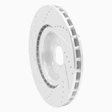 Dynamic Friction 2004-2011 Cadillac CTS Front Right Drilled & Slotted Silver Brake Rotor by Dynamic Friction Company 631-46015R