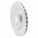 Dynamic Friction 2004-2011 Cadillac STS Rear Right Drilled & Slotted Silver Brake Rotor by Dynamic Friction Company 631-46016R