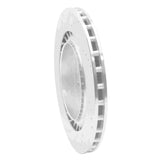 Dynamic Friction 2004-2011 Cadillac STS Rear Right Drilled & Slotted Silver Brake Rotor by Dynamic Friction Company 631-46016R