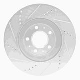 Dynamic Friction 2004-2008 Cadillac CTS Front Right Drilled & Slotted Silver Brake Rotor by Dynamic Friction Company 631-46017R