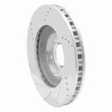 Dynamic Friction 2004-2008 Cadillac CTS Front Right Drilled & Slotted Silver Brake Rotor by Dynamic Friction Company 631-46017R