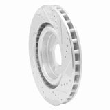 Dynamic Friction 2005-2013 Cadillac XLR Front Left Drilled & Slotted Silver Brake Rotor by Dynamic Friction Company 631-46018L