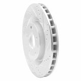 Dynamic Friction 2005-2013 Cadillac XLR Front Right Drilled & Slotted Silver Brake Rotor by Dynamic Friction Company 631-46018R