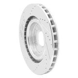 Dynamic Friction 2005-2013 Cadillac XLR Front Right Drilled & Slotted Silver Brake Rotor by Dynamic Friction Company 631-46018R