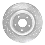 R1 Concepts 05-13 Chevrolet Corvette Front Right Drilled & Slotted Silver Brake Rotor by R1 Concepts RNC-631-46019R