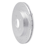 Dynamic Friction 2005-2011 Cadillac STS Rear Left Drilled & Slotted Silver Brake Rotor by Dynamic Friction Company 631-46020L