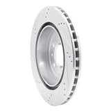 Dynamic Friction 2005-2011 Cadillac CTS Rear Right Drilled & Slotted Silver Brake Rotor by Dynamic Friction Company 631-46020R