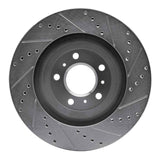 Dynamic Friction 2006-2016 Buick Allure Front Left Drilled & Slotted Silver Brake Rotor by Dynamic Friction Company 631-46022L