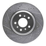 Dynamic Friction 2006-2016 Buick Allure Front Left Drilled & Slotted Silver Brake Rotor by Dynamic Friction Company 631-46022L