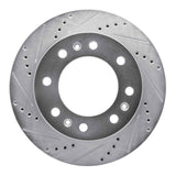 Dynamic Friction 2006-2011 Cadillac DTS Front Left Drilled & Slotted Silver Brake Rotor by Dynamic Friction Company 631-46023L