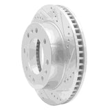 Dynamic Friction 2006-2011 Cadillac DTS Front Right Drilled & Slotted Silver Brake Rotor by Dynamic Friction Company 631-46023R