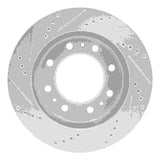 Dynamic Friction 2006-2011 Cadillac DTS Front Right Drilled & Slotted Silver Brake Rotor by Dynamic Friction Company 631-46023R