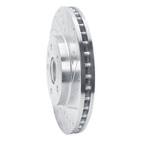Dynamic Friction 2008-2014 Cadillac CTS Front Right Drilled & Slotted Silver Brake Rotor by Dynamic Friction Company 631-46025R