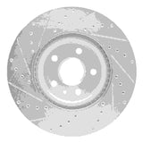 Dynamic Friction 2008-2017 Cadillac CTS Front Right Drilled & Slotted Silver Brake Rotor by Dynamic Friction Company 631-46027R