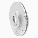 Dynamic Friction 2009-2011 Cadillac STS Front Right Drilled & Slotted Silver Brake Rotor by Dynamic Friction Company 631-46028R