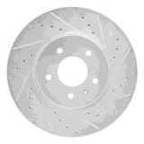 Dynamic Friction 2009-2011 Cadillac STS Front Right Drilled & Slotted Silver Brake Rotor by Dynamic Friction Company 631-46028R